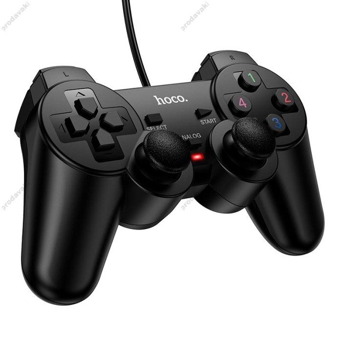 Джойстик ігровий контролер HOCO GA3 Fast link wired game controller Black