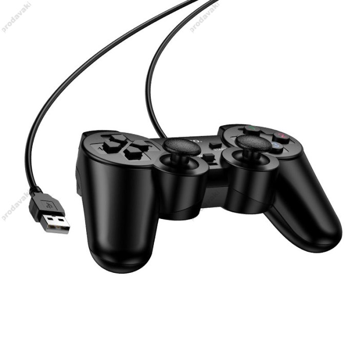 Джойстик ігровий контролер HOCO GA3 Fast link wired game controller Black