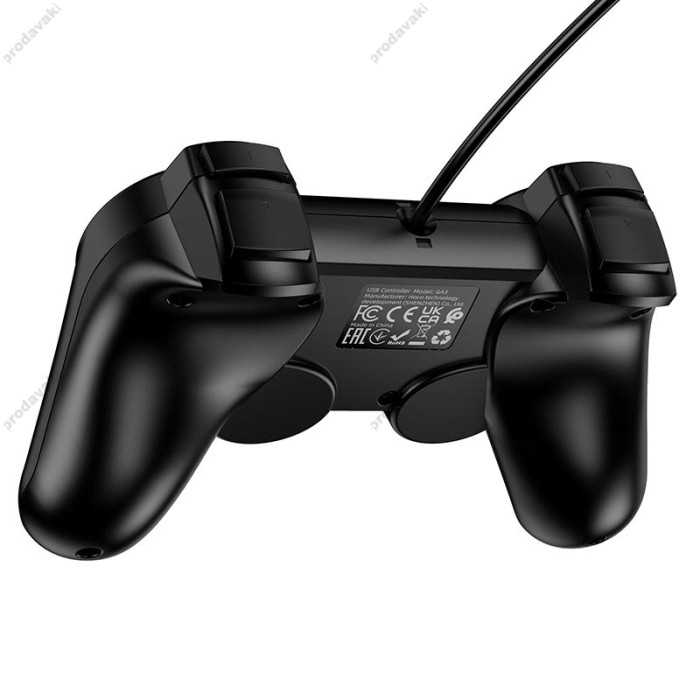 Джойстик ігровий контролер HOCO GA3 Fast link wired game controller Black
