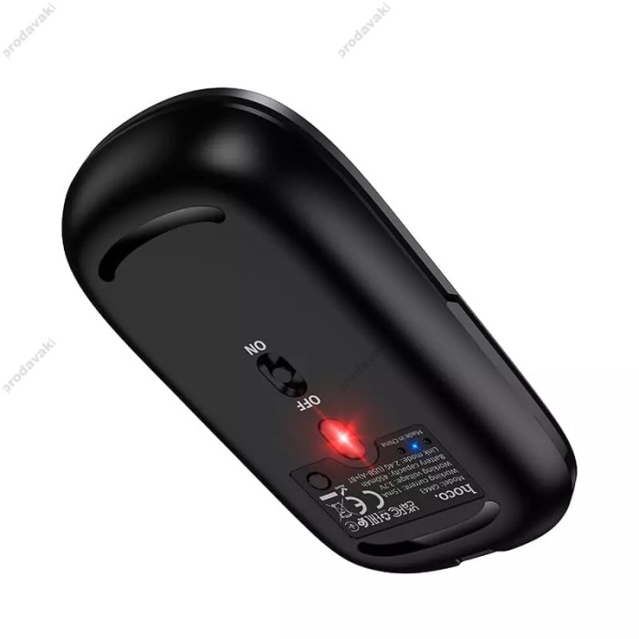 Комп'ютерна Миша Hoco GM43 wireless mouse BT+2.4G Black