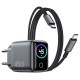 Мережевий зарядний пристрій Wiwu CHG500 GaN Charger Combo 45W Black