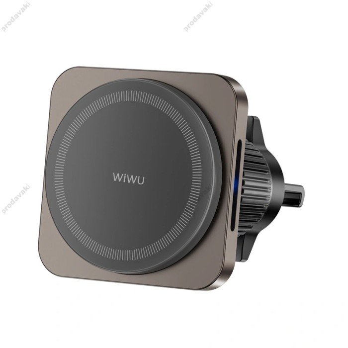 Автомобільний тримач із бездротовою зарядкою Wiwu CH-318 Magneto Wireless Charger 15W Black