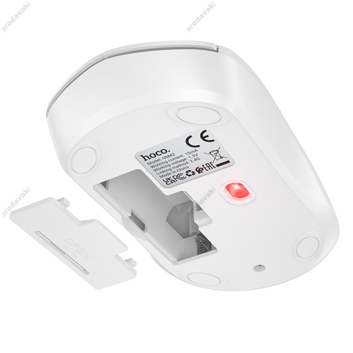 Комп'ютерна Миша Hoco GM42 Platino wireless mouse 2.4G White