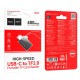 Кардрідер перехідник HOCO HB53 Type-C to TF 2.0 mini card reader Black