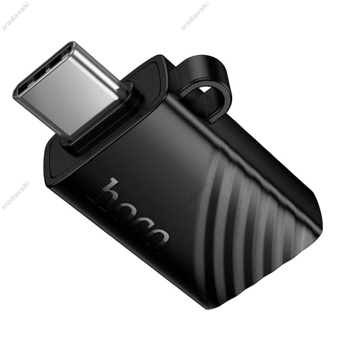 Кардрідер перехідник HOCO HB53 Type-C to TF 2.0 mini card reader Black