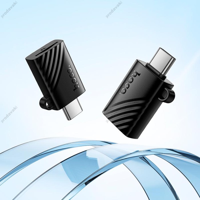 Кардрідер перехідник HOCO HB53 Type-C to TF 2.0 mini card reader Black