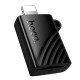 Кардрідер перехідник HOCO HB53 Lightning to TF 2.0 mini card reader Black