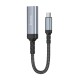 Кабель HOCO UA43 HD screen mirroring cable Type-C to HDTV (HDMI) 4K 0.2m Metal-grey
