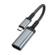 Кабель HOCO UA43 HD screen mirroring cable Type-C to HDTV (HDMI) 4K 0.2m Metal-grey