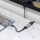 Кабель HOCO UA43 HD screen mirroring cable Type-C to HDTV (HDMI) 4K 0.2m Metal-grey