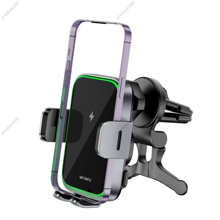 Автомобільний тримач із бездротовою зарядкою Wiwu CH-313 Freelander Car Wireless Charger 15W Black