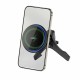 Автомобільний тримач із бездротовою зарядкою WiWU CH317 360 degree rotation magnetic Black