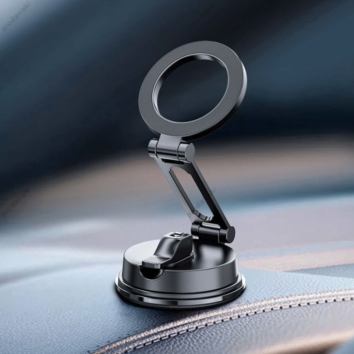 Автомобільний тримач WiWU CH055 Foldable Magnetic Car mount Black
