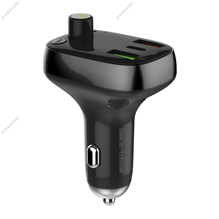 FM-трансмітер LDNIO C704Q Bluetooth 36W Black