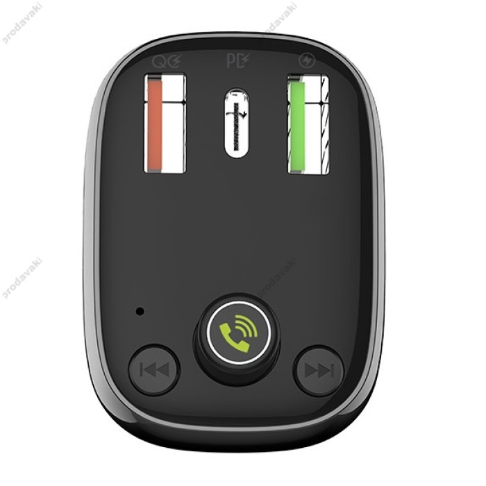 FM-трансмітер LDNIO C704Q Bluetooth 36W Black