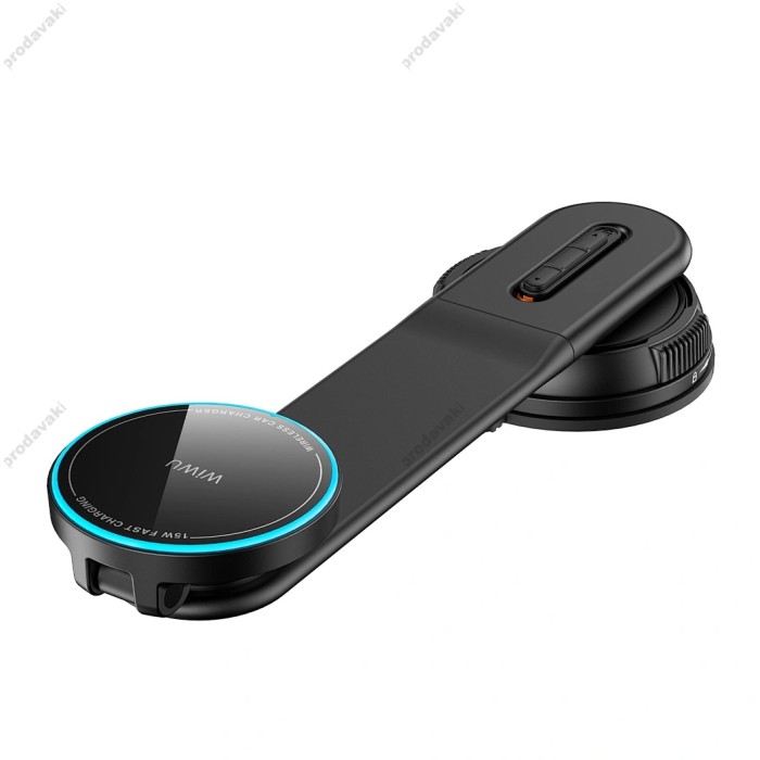 Автомобільний тримач із бездротовою зарядкою WiWU CH-327 Universal Automatic Wireless Car Charger Black