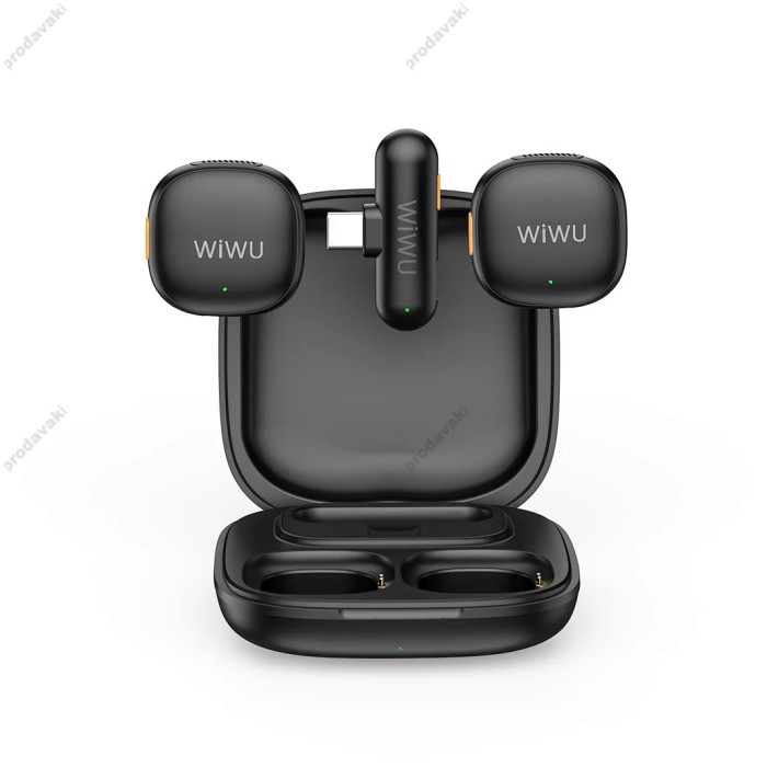 Бездротовий мікрофон для телефону Wiwu Wi-WM006 Duo Microphone AI Adaptive Type-C з кейсом заряджання