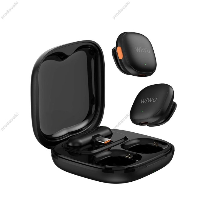Бездротовий мікрофон для телефону Wiwu Wi-WM006 Duo Microphone AI Adaptive Type-C з кейсом заряджання