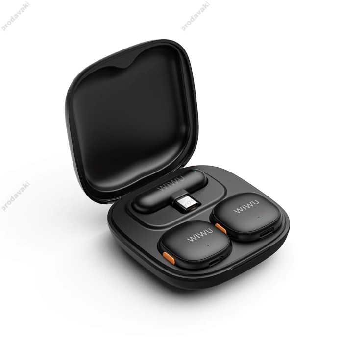 Бездротовий мікрофон для телефону Wiwu Wi-WM006 Duo Microphone AI Adaptive Type-C з кейсом заряджання