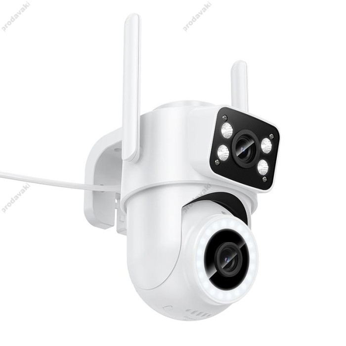 Камера відеоспостереження HOCO D9 outdoor PTZ HD camera 2MP WiFi 2.4G IP65 White