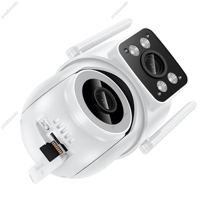 Камера відеоспостереження HOCO D9 outdoor PTZ HD camera 2MP WiFi 2.4G IP65 White