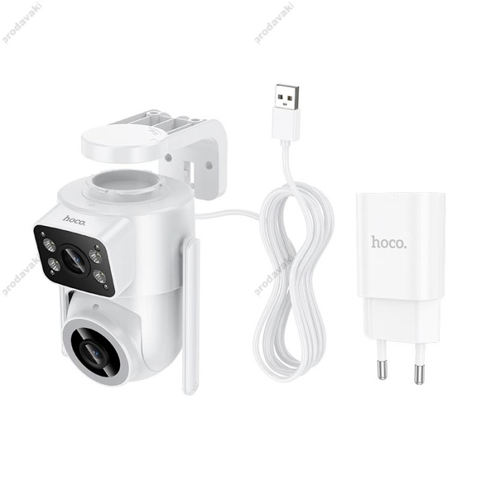 Камера відеоспостереження HOCO D9 outdoor PTZ HD camera 2MP WiFi 2.4G IP65 White