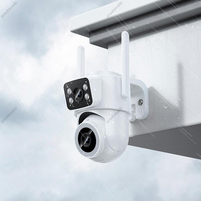 Камера відеоспостереження HOCO D9 outdoor PTZ HD camera 2MP WiFi 2.4G IP65 White