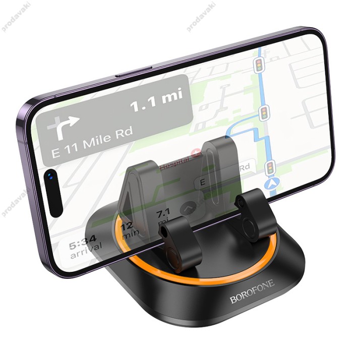 Автомобільний тримач BOROFONE BH116 Vicktory Autohouder Dashboard Zwart Black