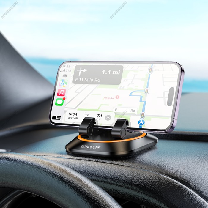 Автомобільний тримач BOROFONE BH116 Vicktory Autohouder Dashboard Zwart Black