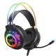 Дротові навушники XO GE10 Colorful RGB Gaming Headset with Microphone Black