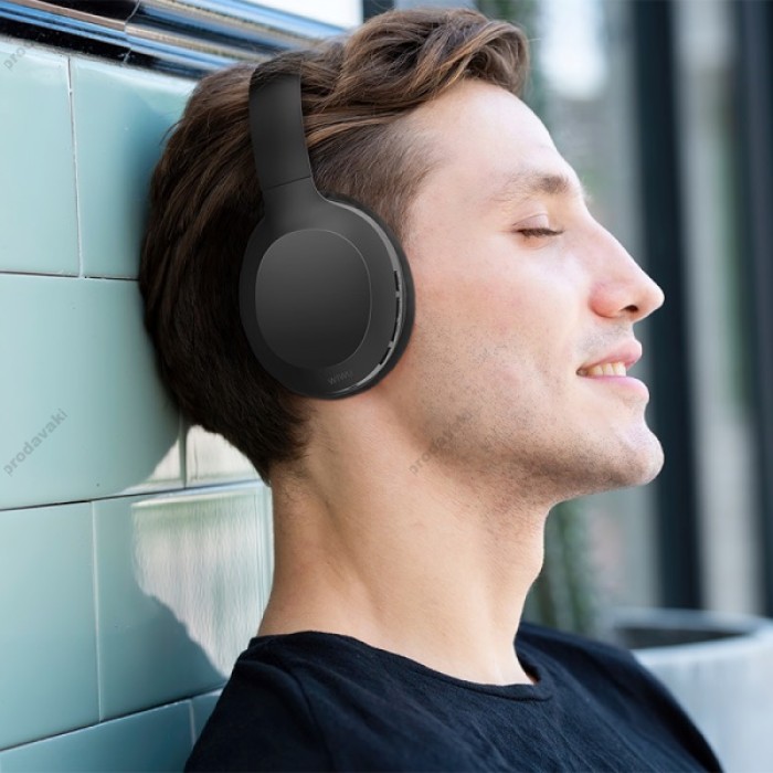Бездротові Bluetooth навушники Wiwu TD-01 Wireless Headphone Stereo Bach Headset Black