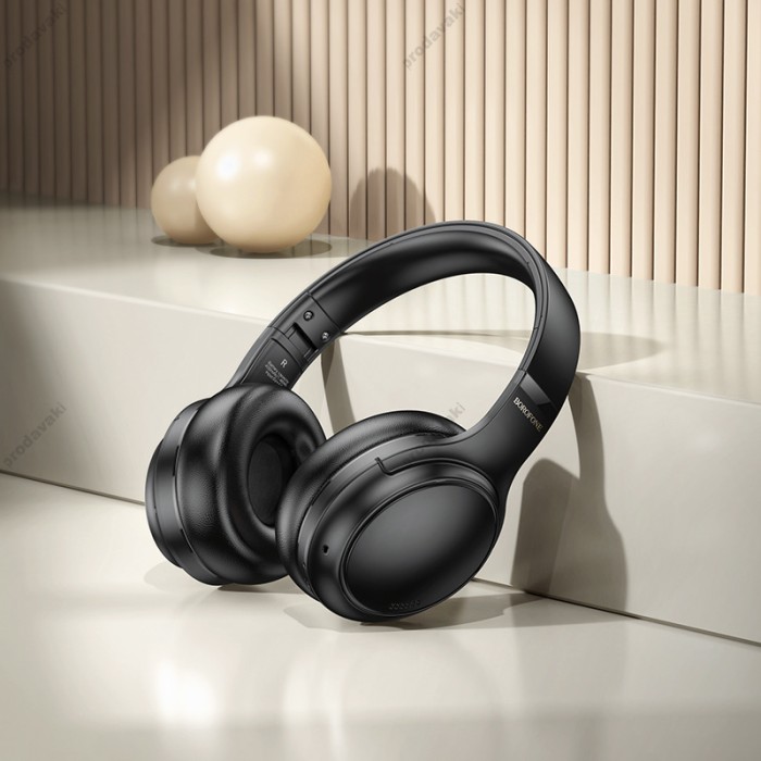 Бездротові Bluetooth навушники BOROFONE BO29 Fascinador headphones BT 5.4 Black