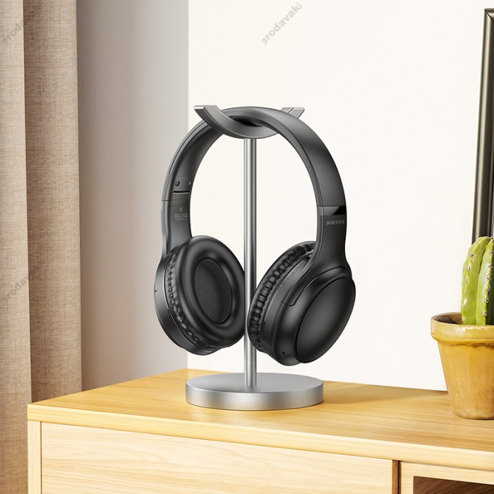 Бездротові Bluetooth навушники BOROFONE BO29 Fascinador headphones BT 5.4 Black