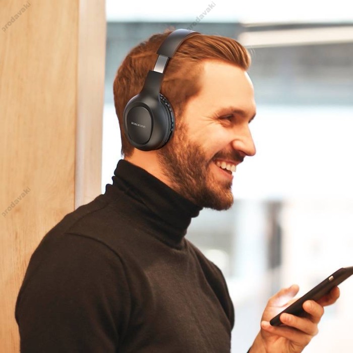 Бездротові Bluetooth навушники Borofone BO19 Musique headphones BT 5.3 Black