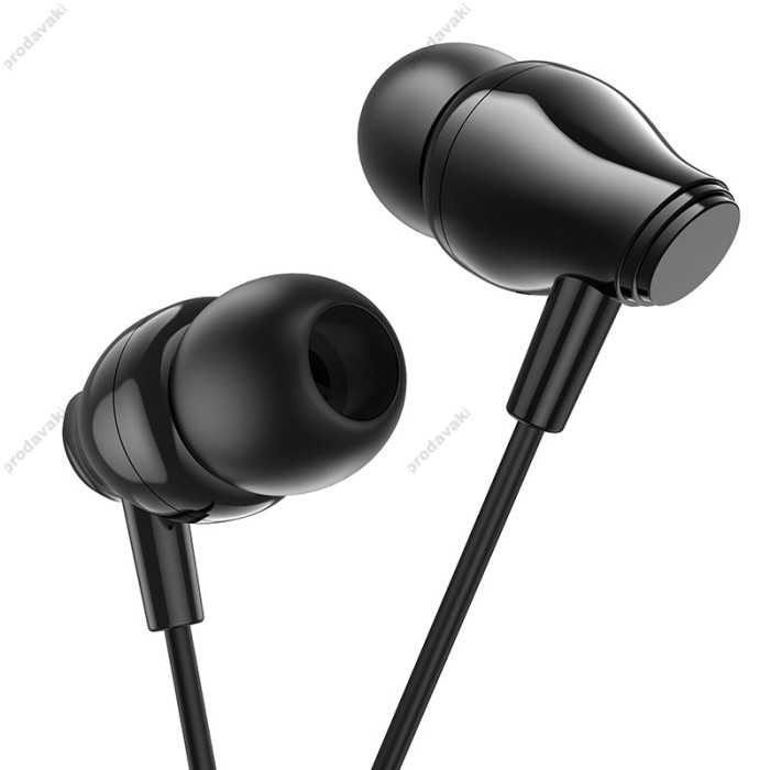 Дротові навушники BOROFONE BM61 Wanderer universal with mic Type-C Black