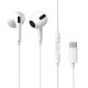 Дротові навушники Baseus C17 Encok Type-C lateral in-ear Wired Earphone White NGCR010002