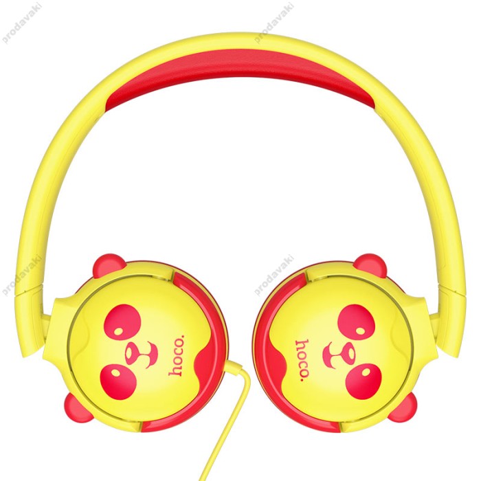 Дротові навушники HOCO W31 Children headphones Panda Yellow