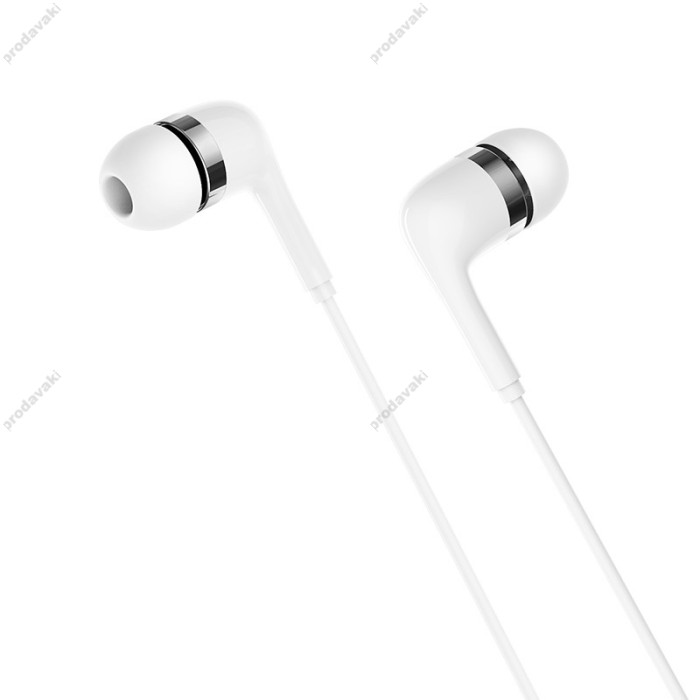 Дротові навушники BOROFONE BM39 Refined chant with mic White