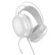 Дротові навушники HOCO W109 Rich gaming headphones RGB AUX+USB White