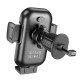 Автомобільний тримач із бездротовою зарядкою BOROFONE BH204 Blue Charm wireless (air outlet) 15W Black