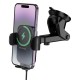 Автомобільний тримач із бездротовою зарядкою BOROFONE BH222 Leading push-type wireless (center console) Black