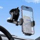 Автомобільний тримач із бездротовою зарядкою BOROFONE BH222 Leading push-type wireless (center console) Black