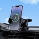 Автомобільний тримач із бездротовою зарядкою BOROFONE BH222 Leading push-type wireless (center console) Black