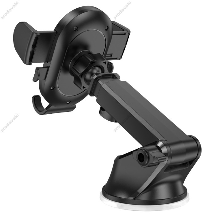 Автомобільний тримач BOROFONE BH85 Experience one-button car holder (center console) Black