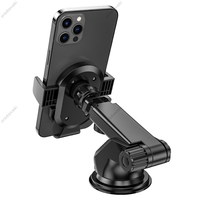 Автомобільний тримач BOROFONE BH39 Amazing bay one touch center console car holder Black