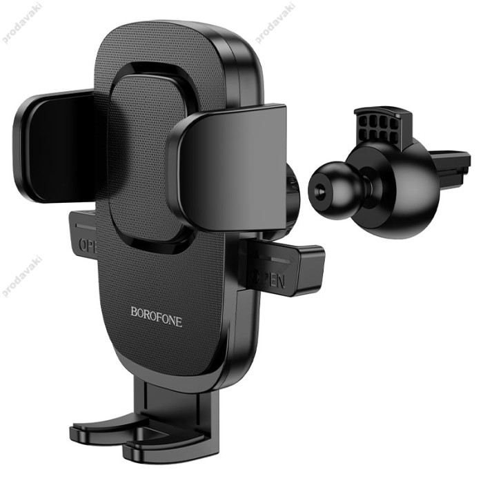Автомобільний тримач Borofone BH69 air outlet Black