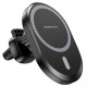 Автомобільний тримач із бездротовою зарядкою BOROFONE BH201 magnetic wireless fast charging 15W Black