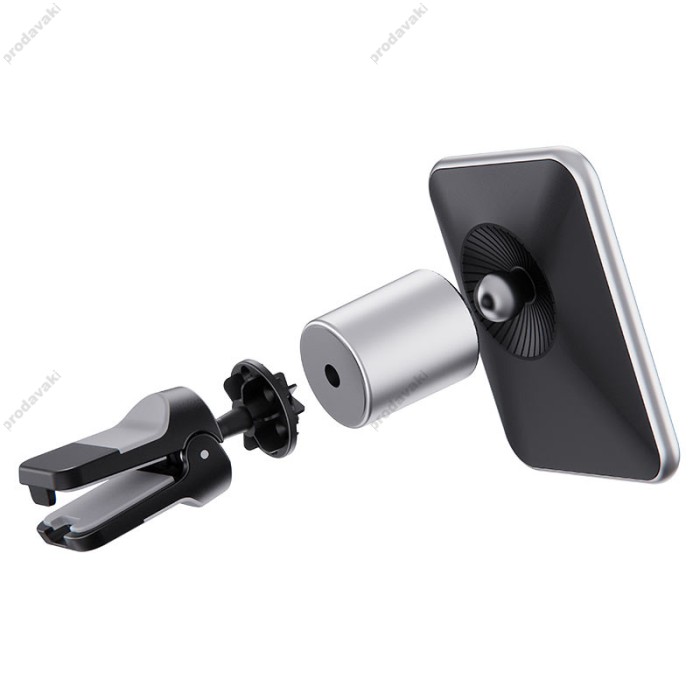 Автомобільний тримач із бездротовою зарядкою BOROFONE BH43 Xperience magnetic wireless Magsafe 15W Black