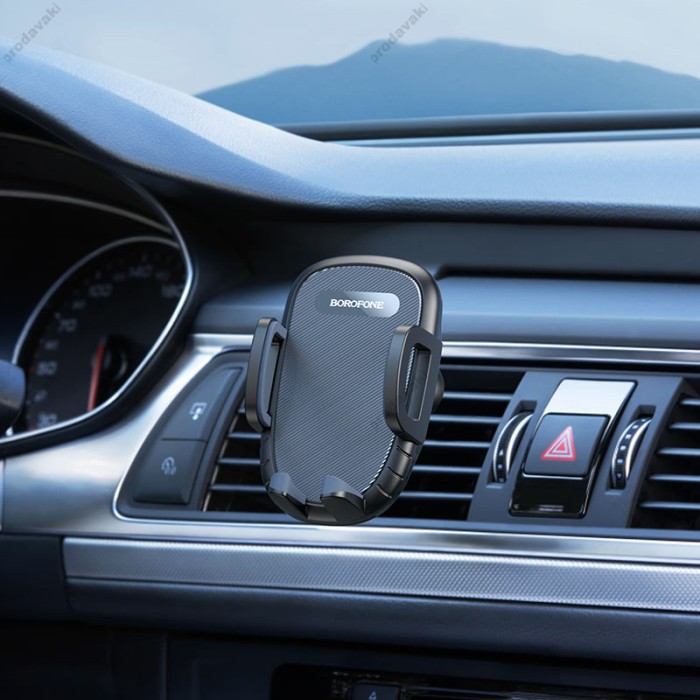 Автомобільний тримач BOROFONE BH52 Windy air outlet car holder Black