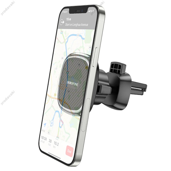 Автомобільний тримач BOROFONE BH67 Air outlet magnetic Black
